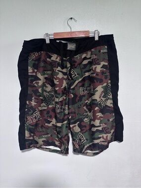 MMA ELITE camo and black swim  size large